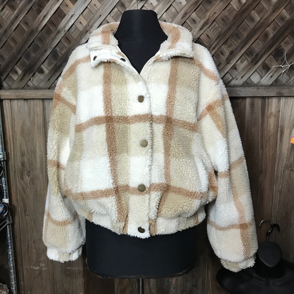 🦋 Michael Starts Rose Sherpa Jacket - Picture 1 of 11
